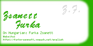 zsanett furka business card